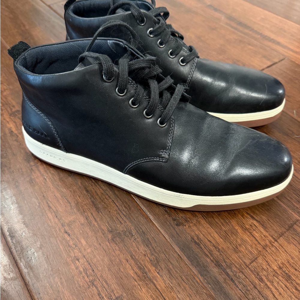 Black Leather Cole Haan Black Men's Shoes 11.5